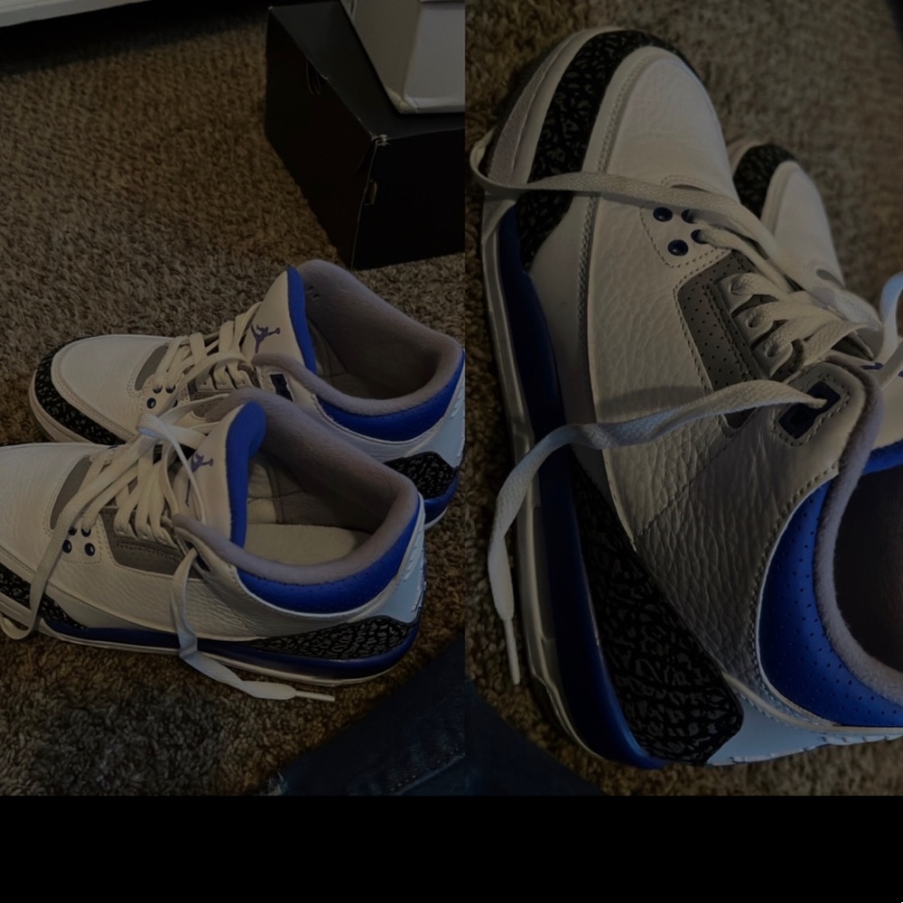 Jordan 3s Blue And White